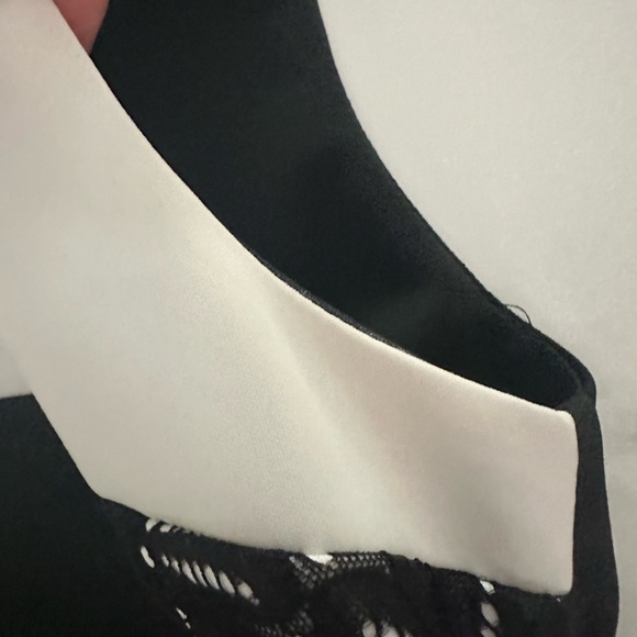 TEABERRY SLEEVELESS BLACK & WHITE DRESS  - 10 - Picture 12 of 12